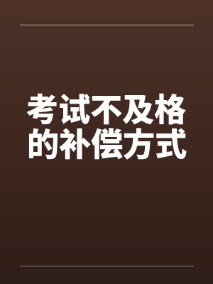 考试不及格的补偿方式