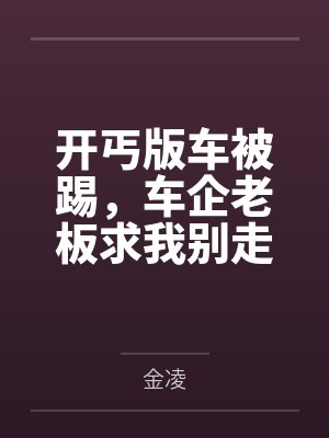 开丐版车被踢，车企老板求我别走