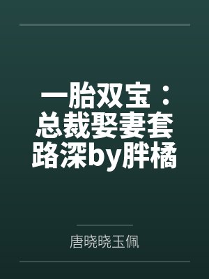 一胎双宝：总裁娶妻套路深by胖橘唐晓晓
