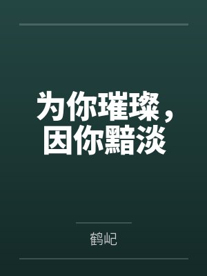 为你璀璨，因你黯淡