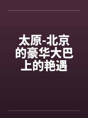 太原-北京的豪华大巴上的艳遇